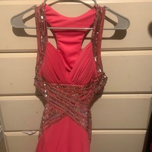 NEVER WORN Prom Girl Hot Pink Long dress with tags